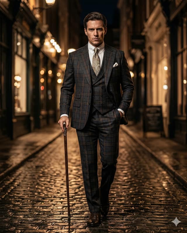 Референс промпта Men’s Fashion в стиле Спокойная редакционная съёмка